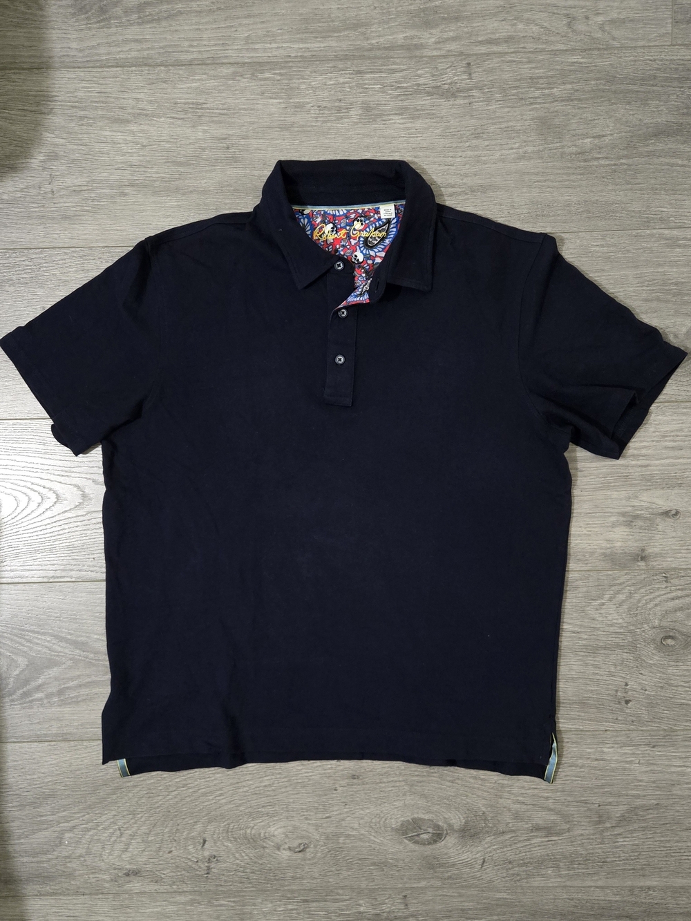 Robert Graham Polo Shirt in Navy Blue - Medium